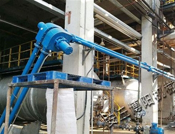 Chemical powder pipe chain conveyor use site