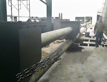 Soot closed pipe chain conveyor use site