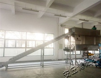 PE, PP granule automatic unpacking machine use site