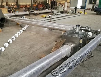 Calcium powder pipe chain conveyor making site