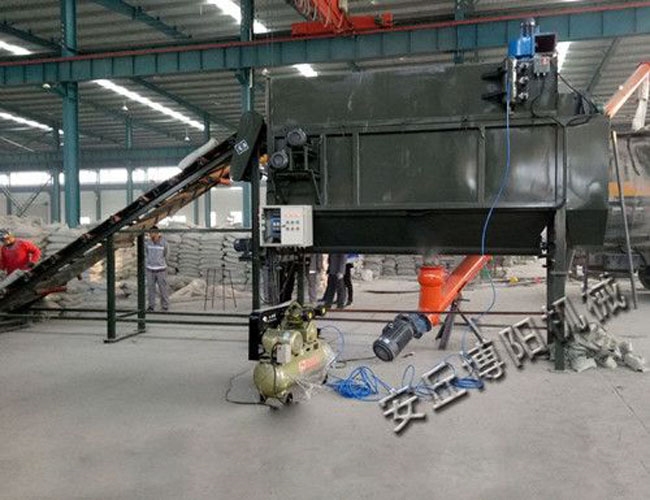 Cement unpacking machine customer use site