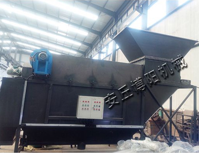 Forklift loading automatic breaking machine processing site