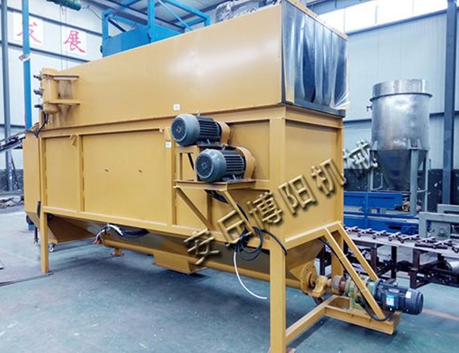 Cement bag breaking machine processing site