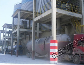 Tanker bulk loading machine use site