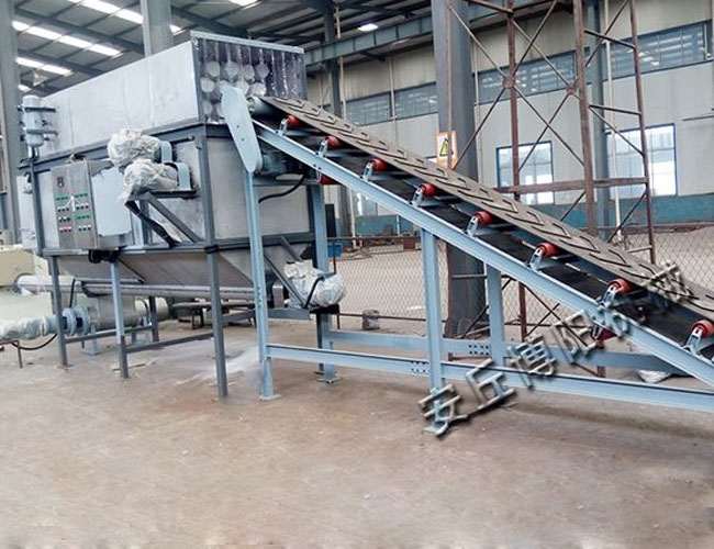 Activated carbon automatic unpacking machine processing site