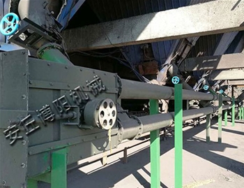 Dust ash pipe chain conveyor use site