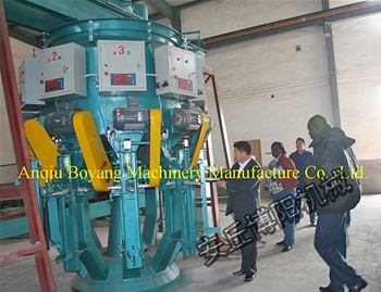 Eight-mouth cement packaging machine site