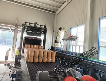 Beer barrel truck loading machine