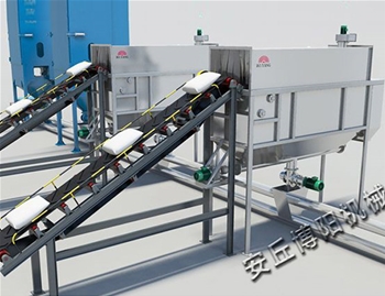 Automatic bag unloading machine